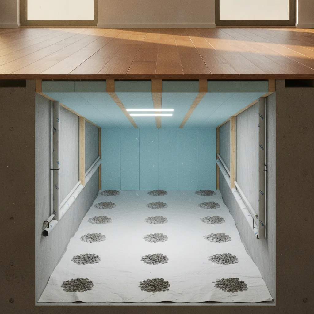 Isolation plancher bas vide sanitaire | Guide complet FENISOL - isolation plancher bas vide sanitaire