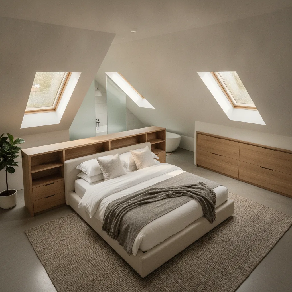 Aménagement suite parentale combles | plan et budget - amenagement suite parentale combles